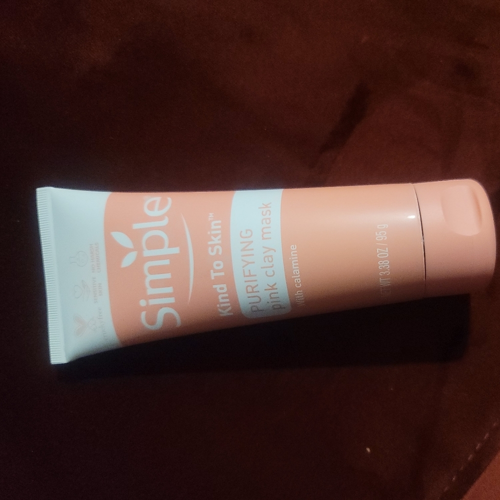 Simple Kind To Skin Purifying Pink Clay Mask With Calamine 3.38 oz. New ready to